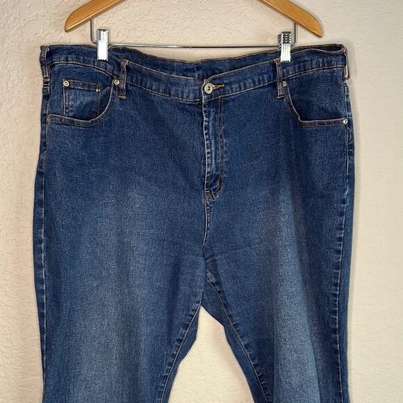Diane Gilman DG2 Embellished Leather Pocket Denim Jeans Size 24WP Western Fall - Picture 3 of 5